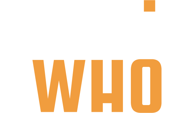 Studio Who logo white and orange