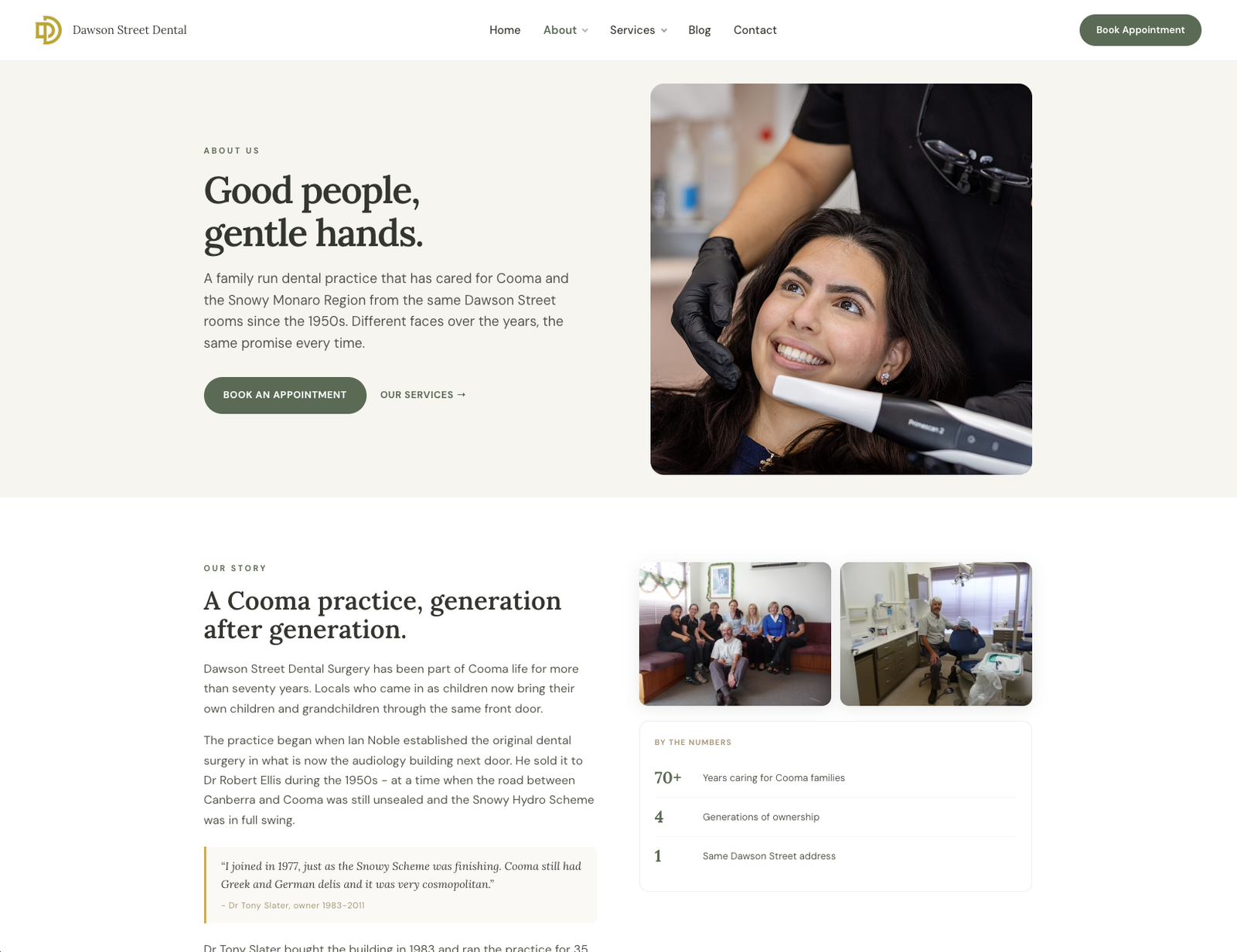 Dawson Street Dental services listing page